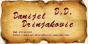 Danijel Drinjaković vizit kartica